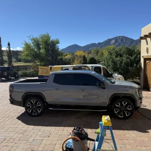 A car detail of a GMC Sierra Denali