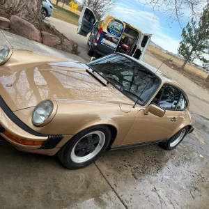 A car detail of a Porche 911